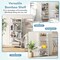 47.5 Inch 4-tier Multifunctional Bamboo Bookcase Storage Stand Rack-white